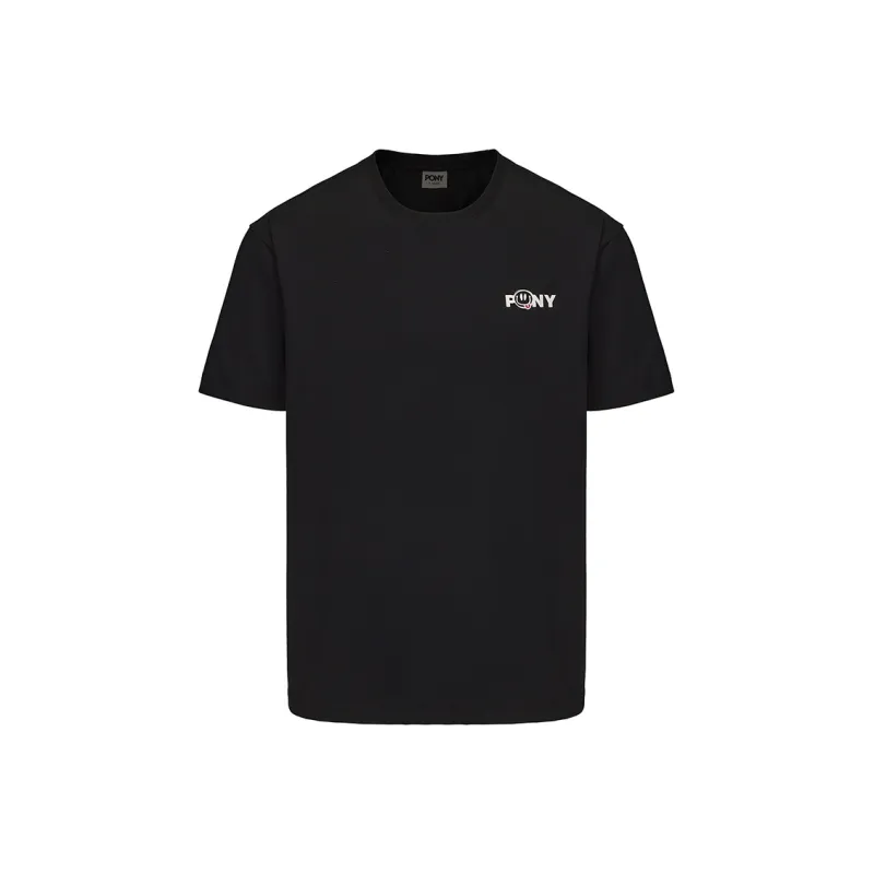Pony T Shirts Unisex Black-0