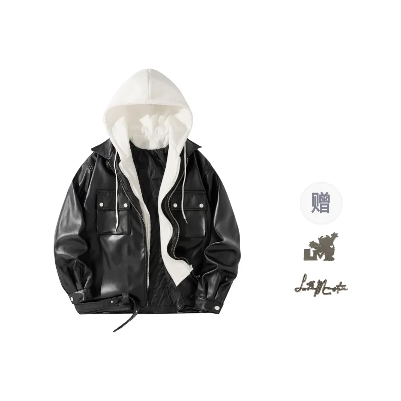 Love Monster Leather Jacket Unisex Black Hat-2