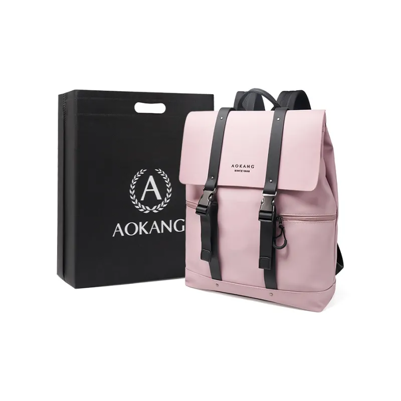 AOKANG PVC Backpack Laptop Bag Backpack Men's Classic Black-4