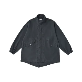 GWDS Trench Coat Unisex Washed Black