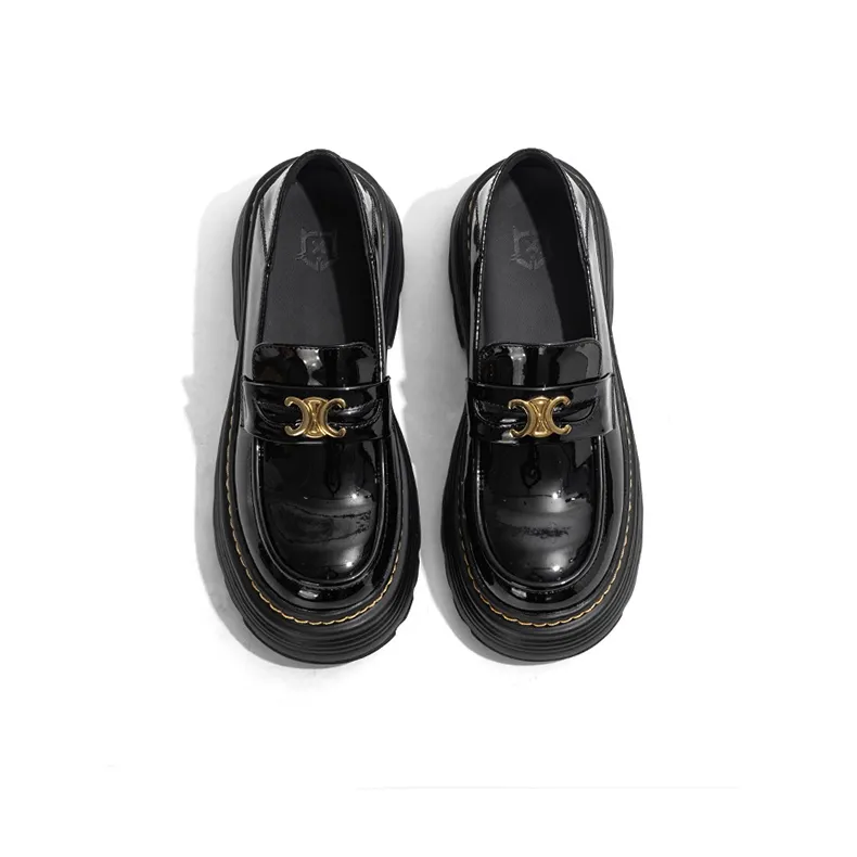 Old Meow Loafers 6cm Women's Black-4