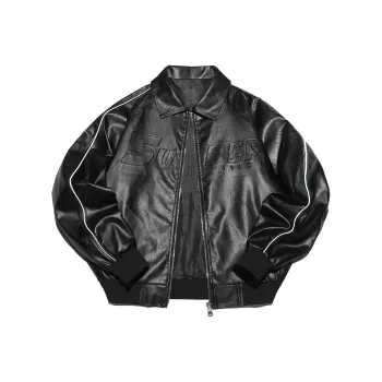 S.view Leather Jacket Unisex Black