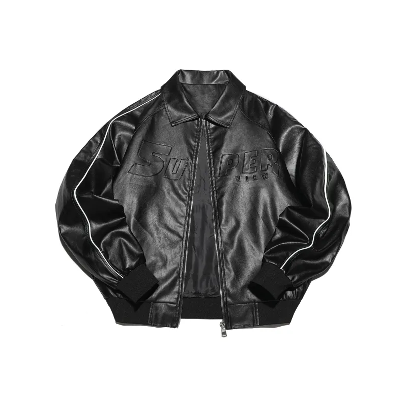 S.view Leather Jacket Unisex Black-0