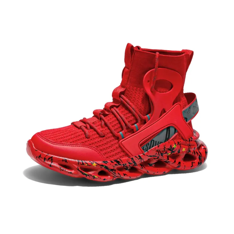 OFFER AITR Slip Resistant, Abrasion Resistant, Breathable High Top Casual Shoes Men's-8