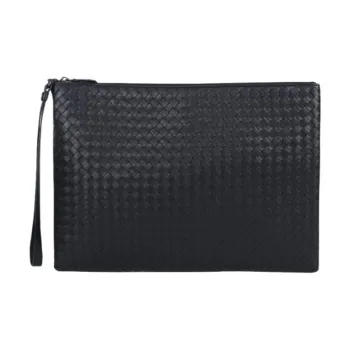 Bottega Veneta Intrecciato Woven Clutch Men's Marine Blue