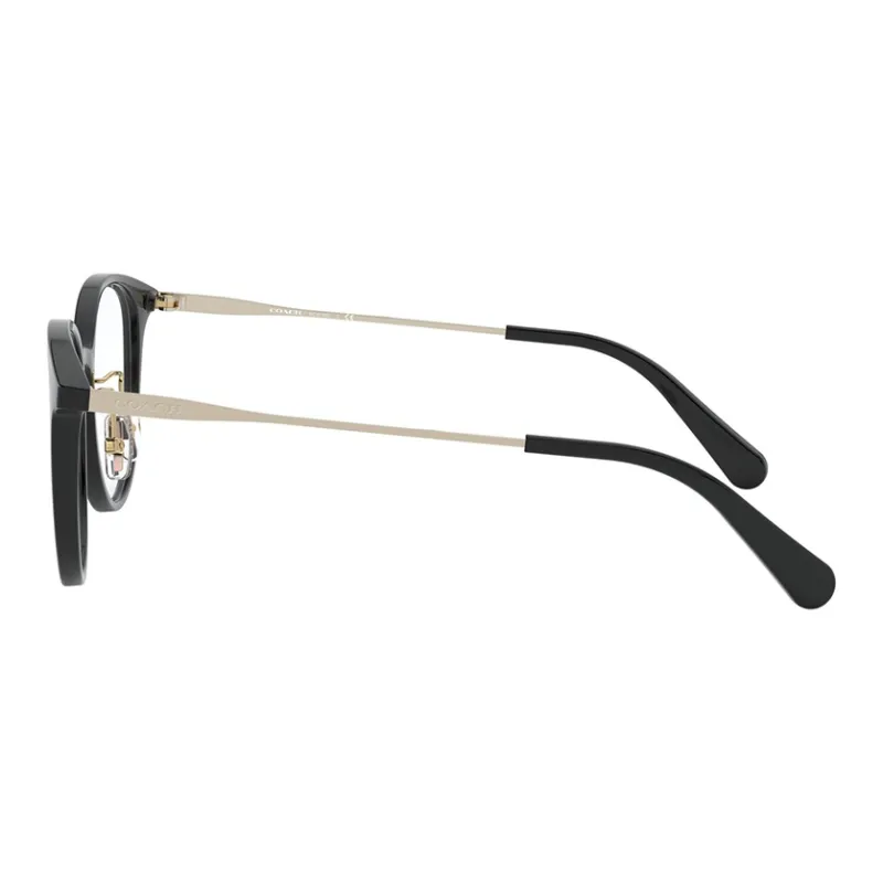 COACH Alloy Irregular Shape Eyeglass Frames Women's Black-2