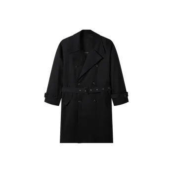 GXG Trench Coats Men Black