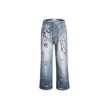 DND4DES Jeans Unisex Blue