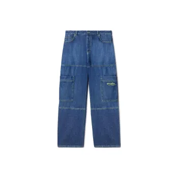 OFF WHITE Irregular Logo Embroidered Jeans