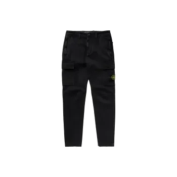 STONE ISLAND Logo Patch Tapered Trousers