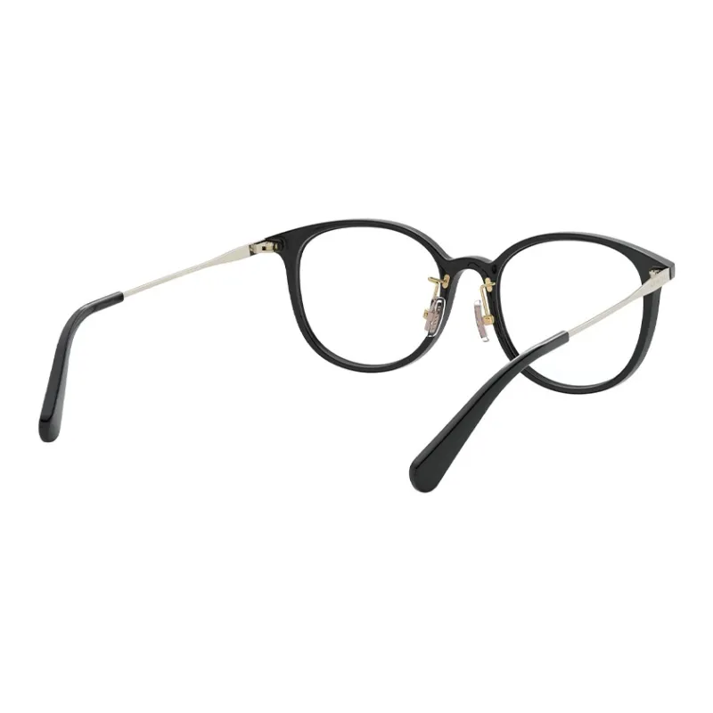 COACH Alloy Irregular Shape Eyeglass Frames Women's Black-3