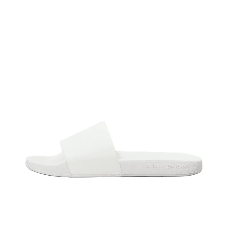 CKJ CALVIN KLEIN JEANS Slide Slippers Women's White-0