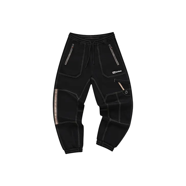FILA FUSION Casual Pants Men Elegant Black-0
