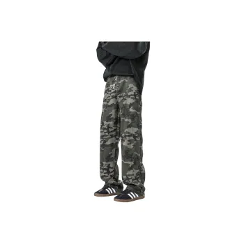 MARK WAFFLE Casual Pants Unisex Camouflage