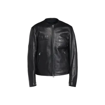 Yohji Yamamoto S'YTE FW24 Leather Jacket Unisex Black