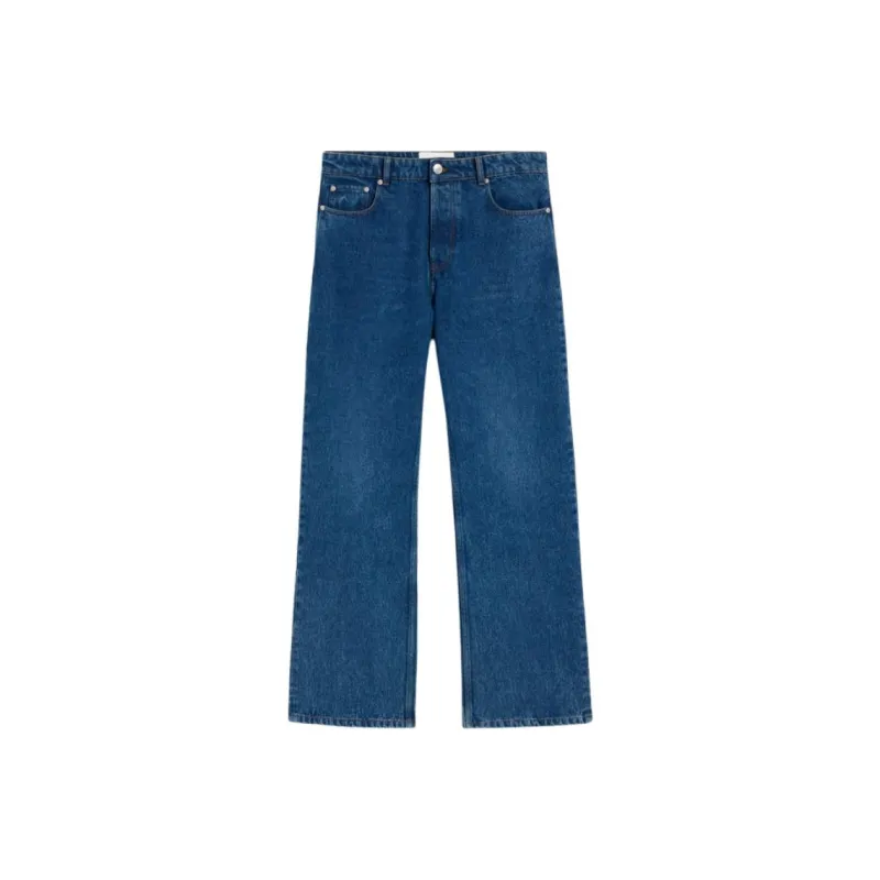 AMIPARIS Logo Patch Straight Leg Jeans-0