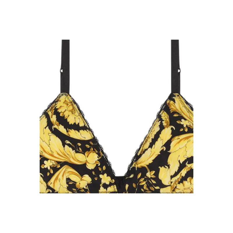 FANSIZHE Bra Women's 1 Pack Yellow Black-2