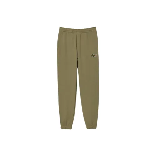LACOSTE Knitted Sports Pants Unisex Khaki Green