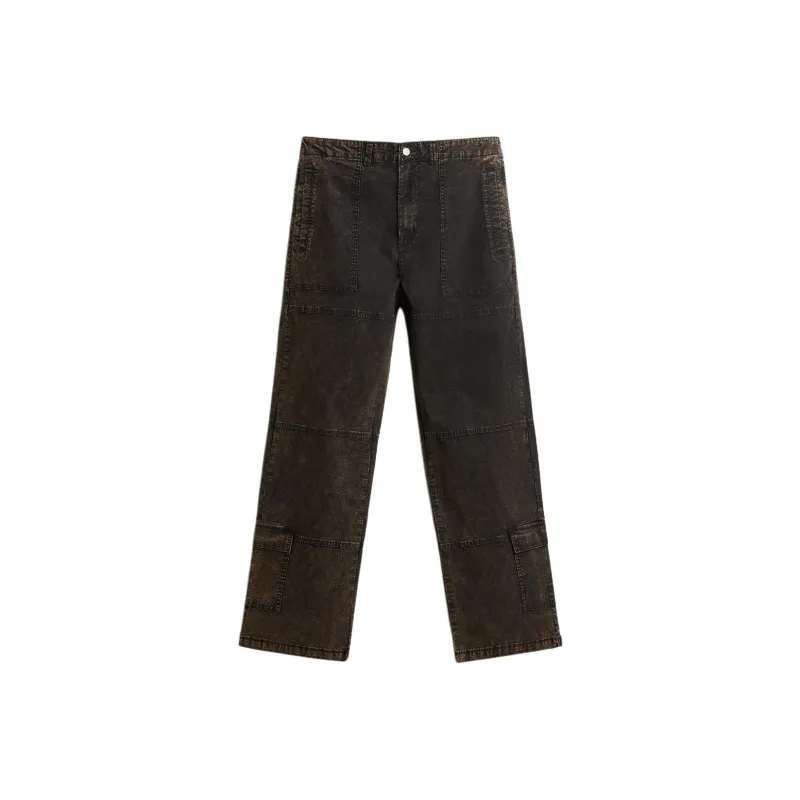 ZARA Cargo Pants Men Brown-0
