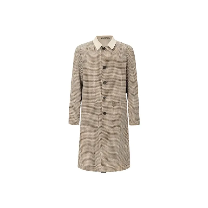 LARDINI Trench Coat Men's Beige-0