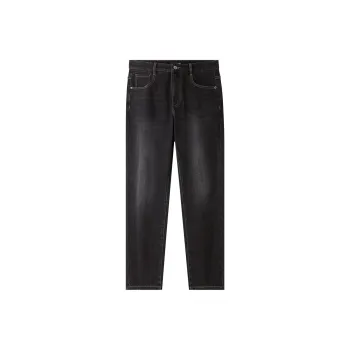 HLA Power Young Series Jeans Men Black Denim Gradient Dark 2G