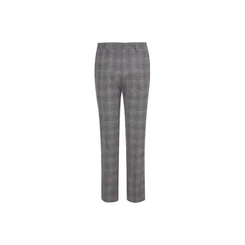 DAVID NAMAN Suit Trousers Men Gray Plaid