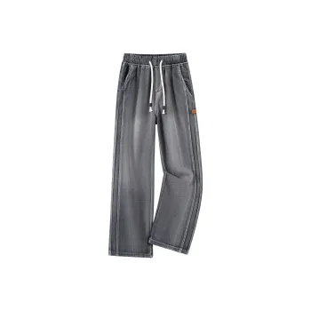 POLAR BEAR Jeans Unisex Black Gray Color
