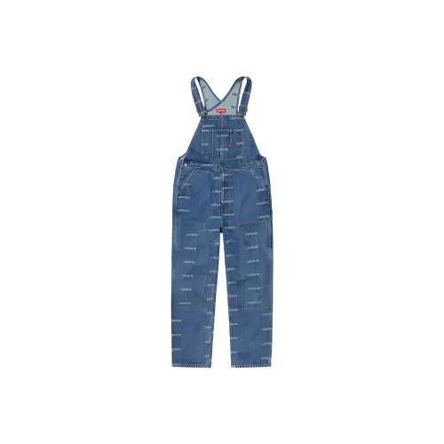 Supreme Logo Denim Overalls