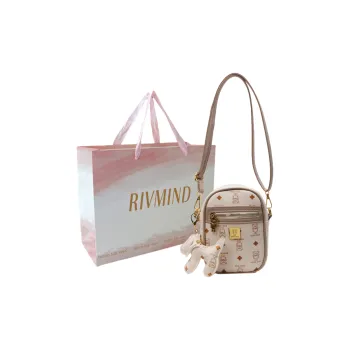 RIVMIND PU Shoulder Bag, Crossbody Bag Women's White/Pink/Coffee/Brown