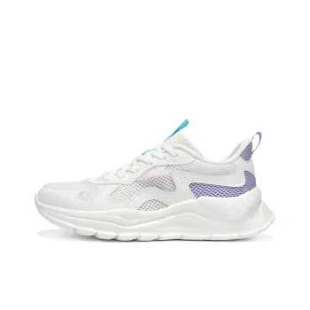 361° Cushioning, Breathable, Lightweight Low Top Casual Shoes Women's Feather White Digital Lavender