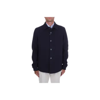 HERNO Buttoned Long Sleeved Shirt Jacket