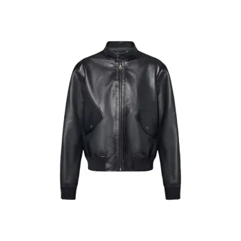 LOUIS VUITTON Leather Harrington Jacket