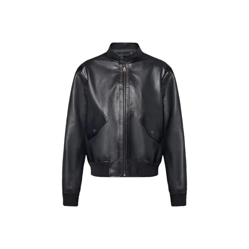 LOUIS VUITTON Leather Harrington Jacket-0