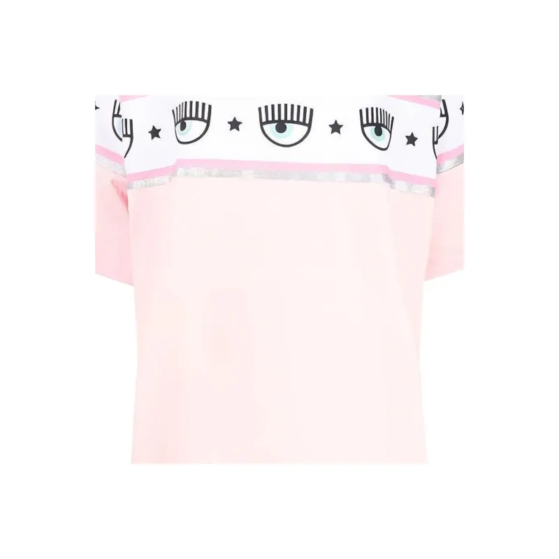 CHIARA FERRAGNI Eyelike Logo-tape T-shirt-4