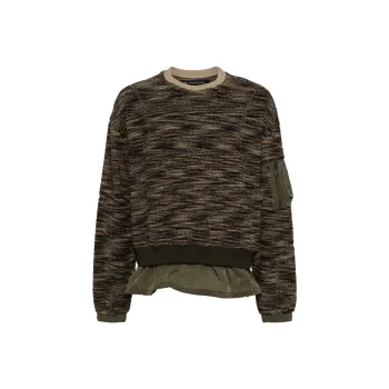 ANDERSSON BELL Layered Fleece Sweater