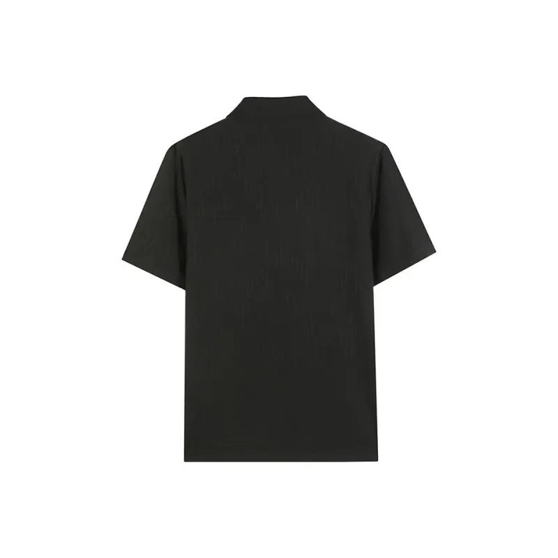 DAVID NAMAN Polo Shirt Men's Black-1