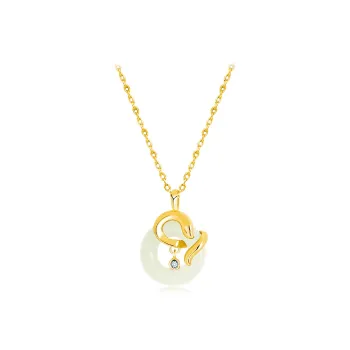 Jingleo Colored Glaze Necklaces Women's
