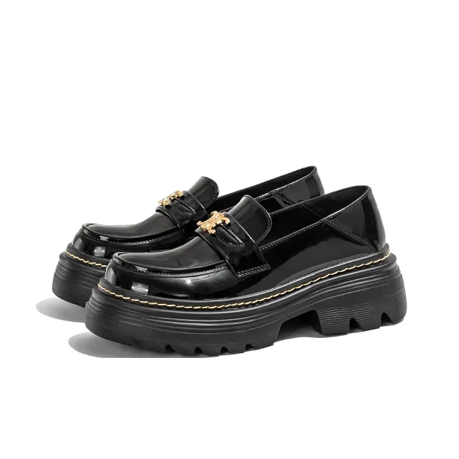 Old Meow Loafers 6cm Women's Black-1