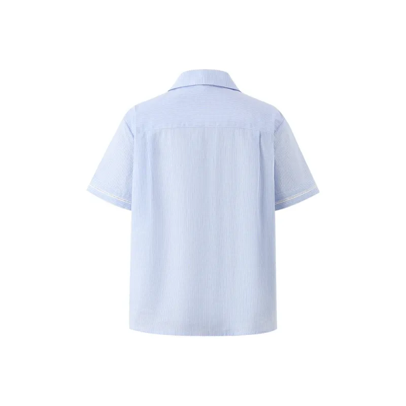 E.land Shirt Women's Light Blue 51 L/Blue-1