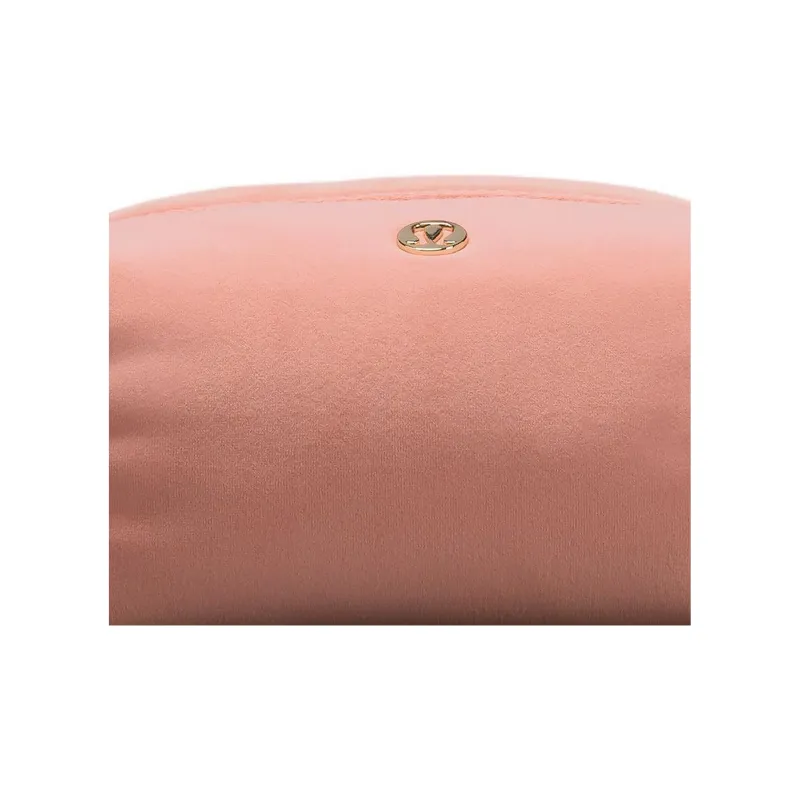 Lululemon Velour Fabric Storage Bag Small Size Women's Pink Pink Glitter-3
