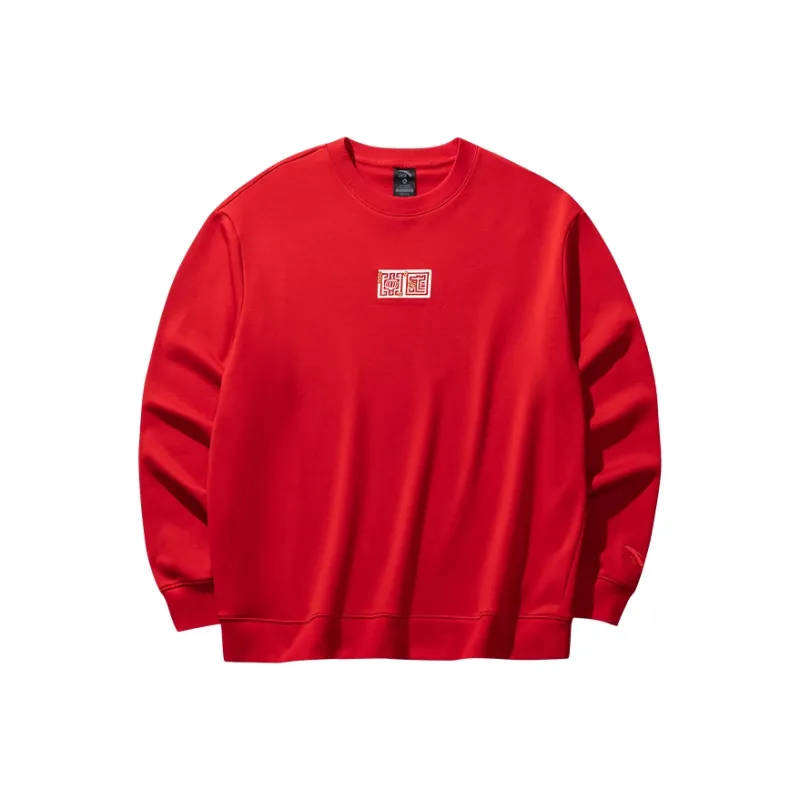 Anta Life Collection Sports Life Collection Sweatshirt Unisex Rich Red-0