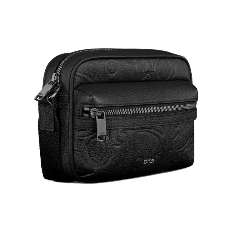 DIOR Rider 2.0 Cow Leather Messenger Bag, Crossbody Bag, Shoulder Bag Mini Men's Black-1