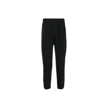 Homme Plissé Issey Miyake Casual Pants Men Black