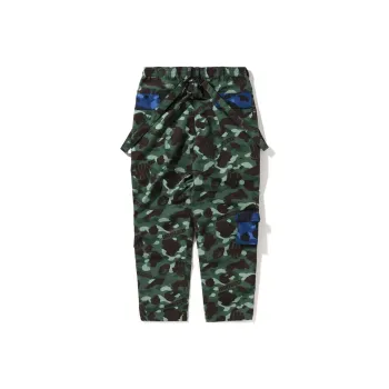 A BATHING APE X Undefeated Camo Multi Pouch Pocket Pants