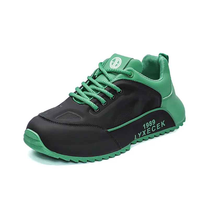 Yi Jiabao Anti Slip Wear Resistant Low Top Chunky Sneakers Men's-2