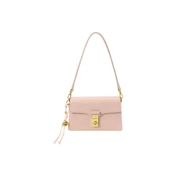 PAYOT Microfiber Synthetic Leather Cherry Blossom Latte Shoulder Bag Regular Women's Multicolor