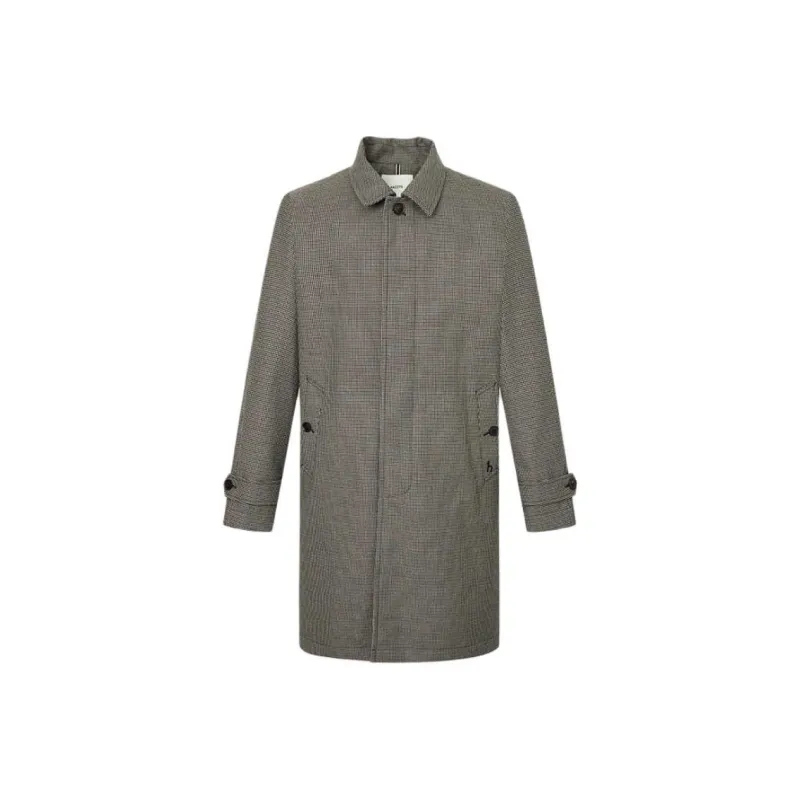 HAZZYS Trench Coats Men Brown-0