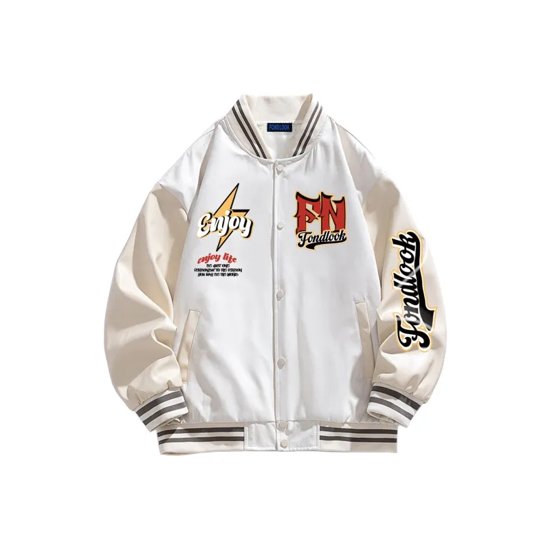 FONDLOOK Baseball Jacket Unisex-2