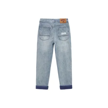 SANTASTIC Jeans Men Blue Fleece Lined