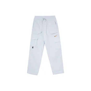 PUMA Suede X RIPNDIP Knitted Sports Pants Men's Ice Blue
